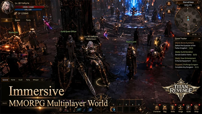 Immersive MMORPG Multiplayer World